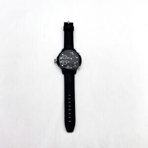 Men's Joshua & Sons JS-40-WT Triple Time Zone Military Time Date Quartz Watch